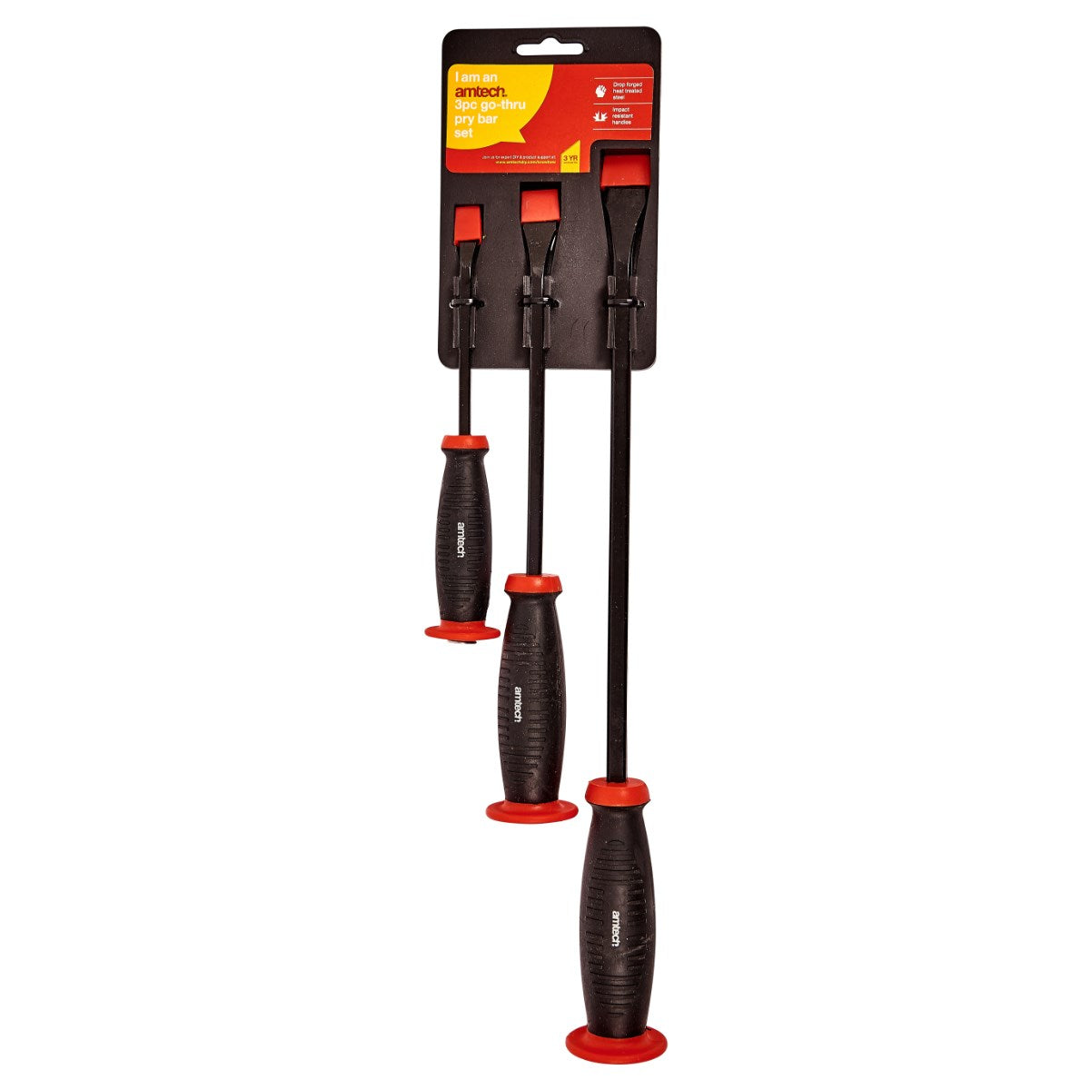 3pc Go-Thru Pry Bar Set