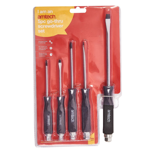 5pc Go-Thru Screwdriver Set