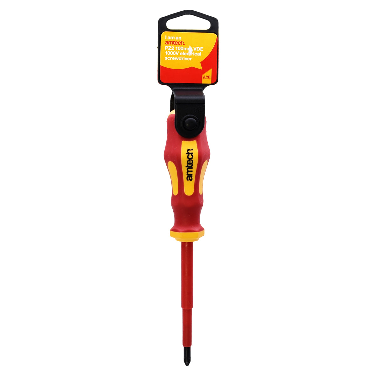 100mm Pozidriv™ VDE™ 1000V Electrical Screwdriver with PZ 2 tip