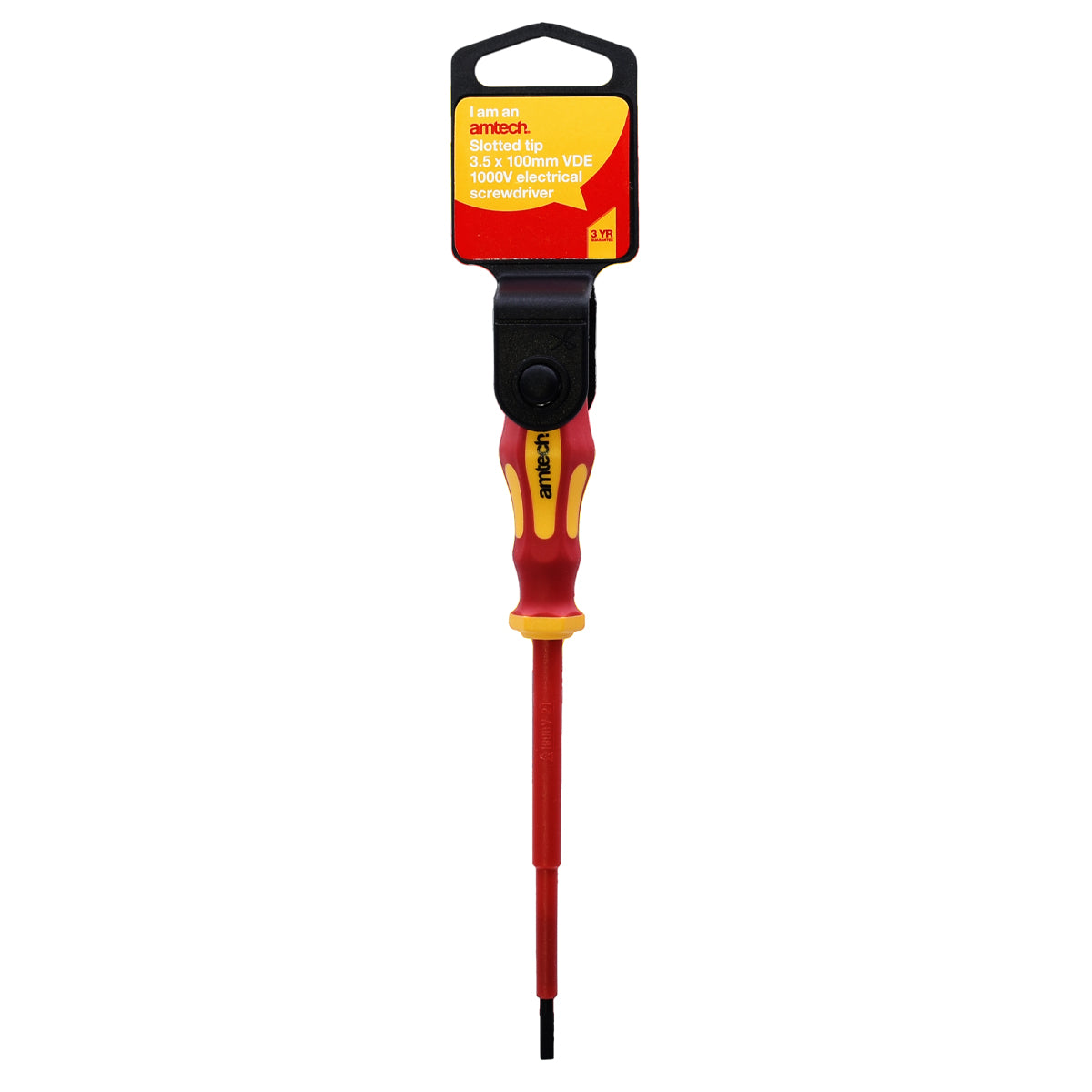 3.5mm x 100mm Slotted VDE™ 1000V Electrical Screwdriver