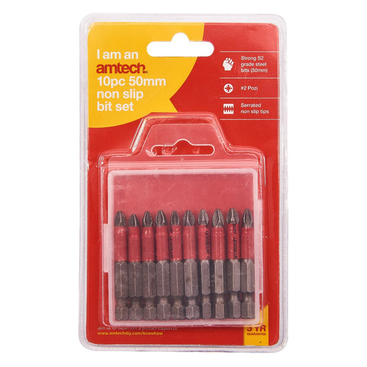 10pc 50mm Non-Slip Bits