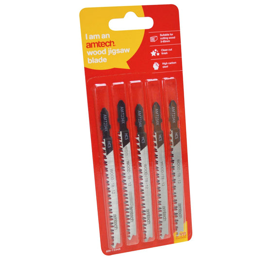5pc Wood Jigsaw Blade Set - T8 - 12