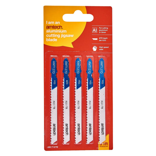 5pc Aluminium Jigsaw Blade Set - T8