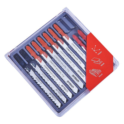 10pc Mixed Jigsaw Blades – T-Slot Fitting
