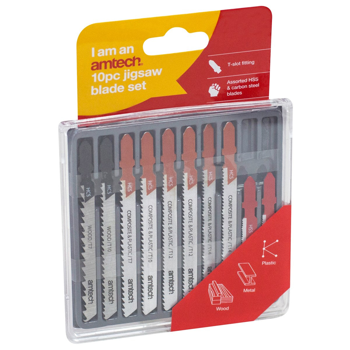 10pc Mixed Jigsaw Blades – T-Slot Fitting