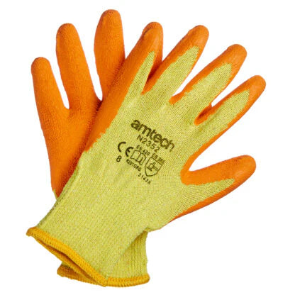 AMTECH Latex Palm Coated Gloves