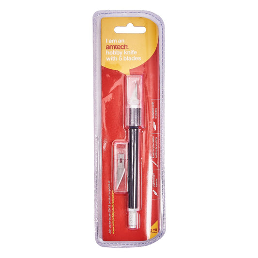 Hobby Knife with 5 Blades