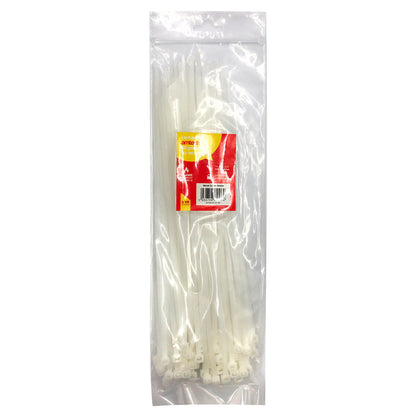60pcs Tie Wraps (300mm x 4.8 mm) White