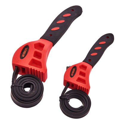 2pc Strap Wrench Set