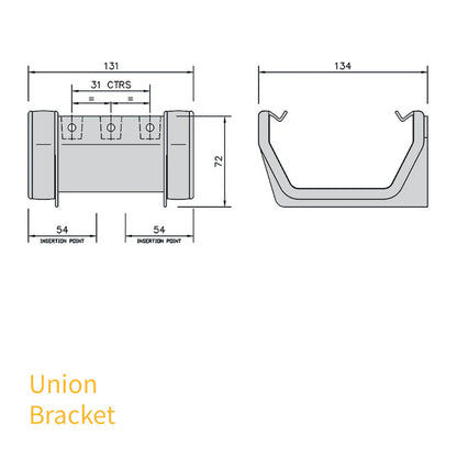 FloPlast Square Profile 114mm Gutter