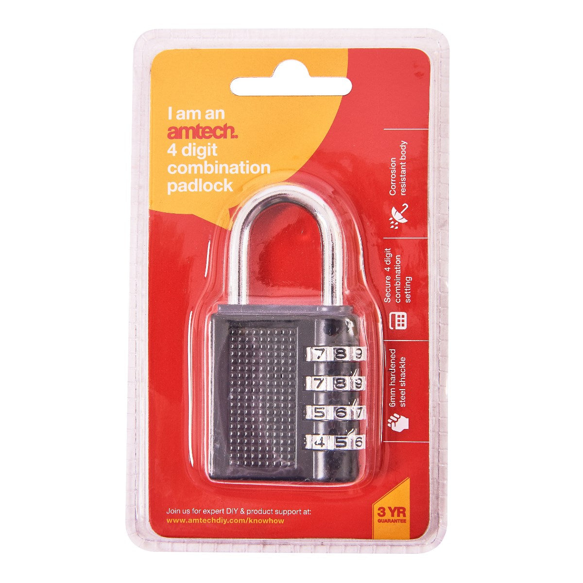4 Digit Combination Padlock
