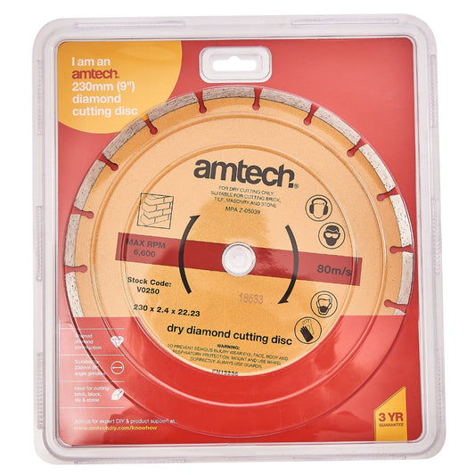 230mm x 2.4mm (9") Segmented Diamond Cutting Disc