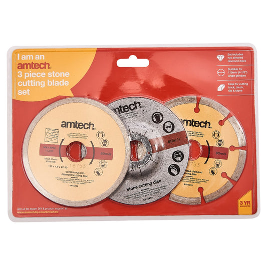 3pc Diamond & Cut Off Blade Set