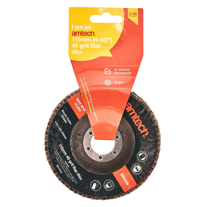 115mm Flap Disc (40 Grit)