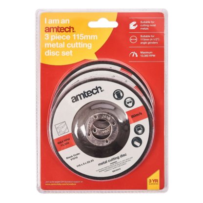 3pc 115mm Metal Cutting Disc