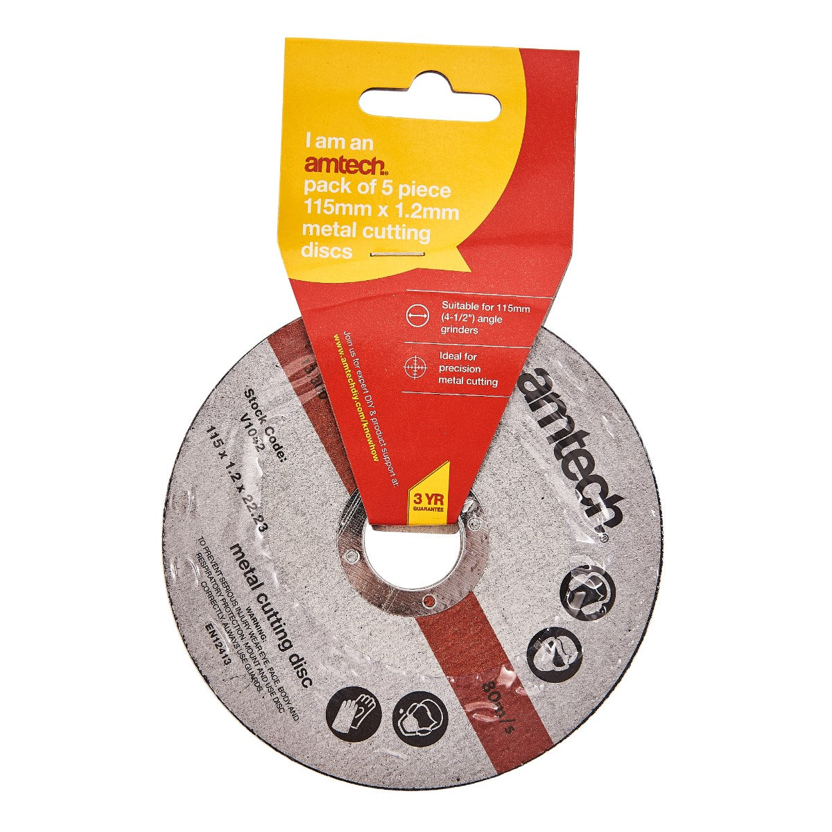 5pc 1.2mm x 115mm Metal Cutting Discs
