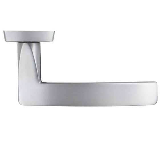 Toledo Contract Range Door Handles On Backplate, Satin Chrome - ZPA031-SC