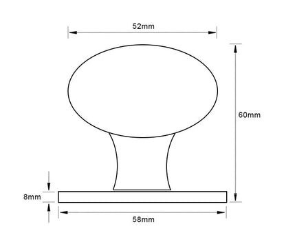 Access Hardware Mortice Door Knobs, Polished Aluminium - Q7302PA