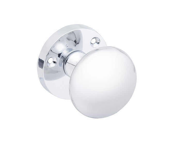 Access Hardware Mortice Door Knobs, Polished Aluminium - Q7302PA