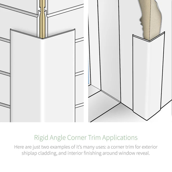 Rigid Angle 90° Corner Trim 5m