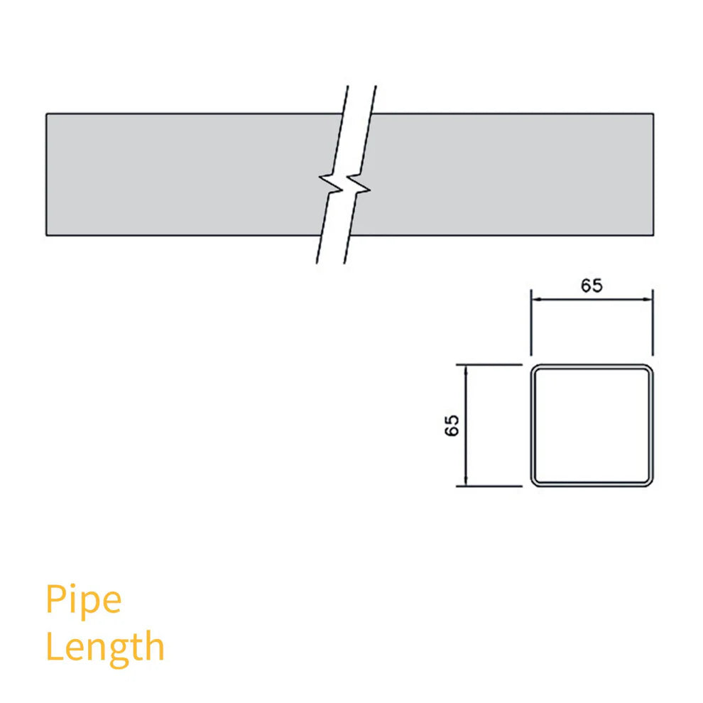 FloPlast Gutter Downpipe ( Available in 3 Lengths – 2.5m / 4m / 5.5m )