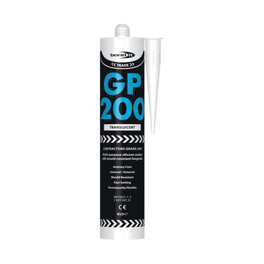 Bond-It GP200 Translucent Oxime Silicone Sealant - 300ml