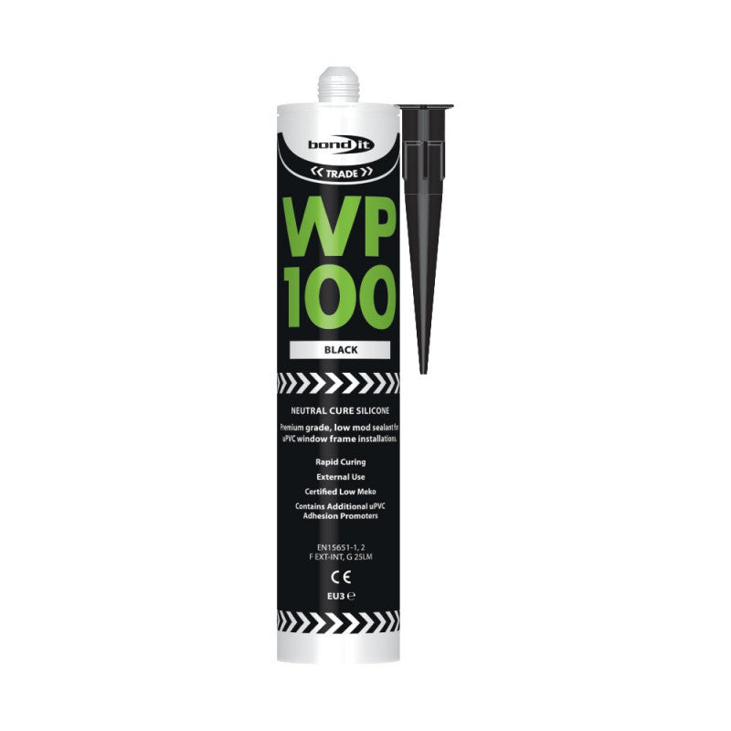 Bond-It WP100 Black Oxime Silicone Sealant - 300ml