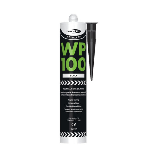 Bond-It WP100 Black Oxime Silicone Sealant - 300ml