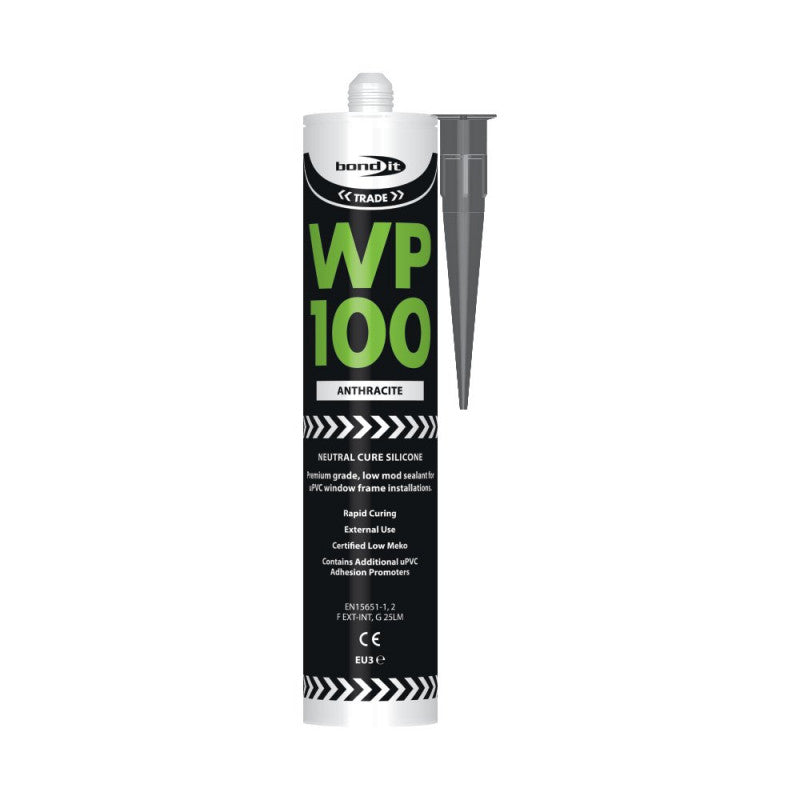 Bond-It WP100 Anthracite Oxime Silicone Sealant - 300ml