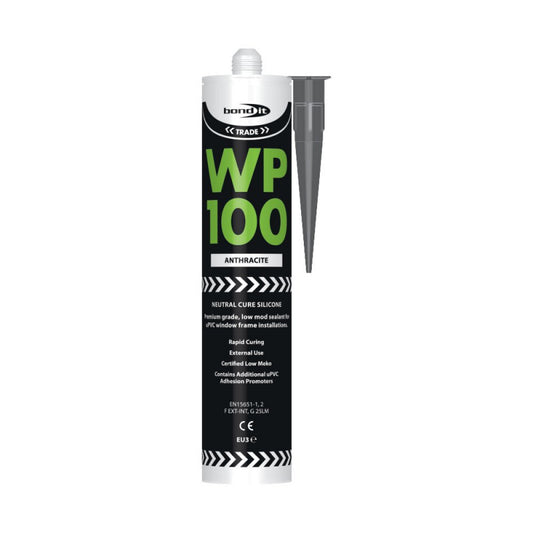 Bond-It WP100 Anthracite Oxime Silicone Sealant - 300ml