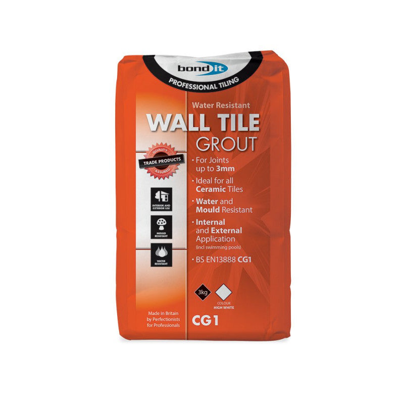 Bondit Wall Tile Grout - White - 3kg
